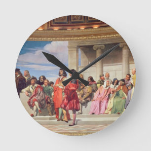 Relógio Redondo Hemicycle: Artists of All Ages, detail of left han