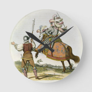 Relógio Redondo Henry VII, rei de Inglaterra (1457-1509) e de um
