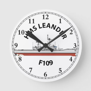 RELÓGIO REDONDO HMS LEANDER - F109 - LEANDER ORIG