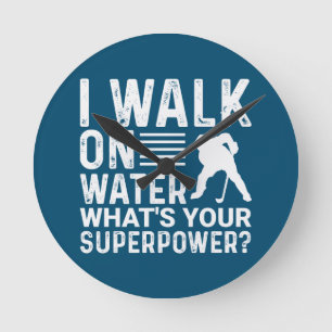 Relógio Redondo Hockey Walk on Water