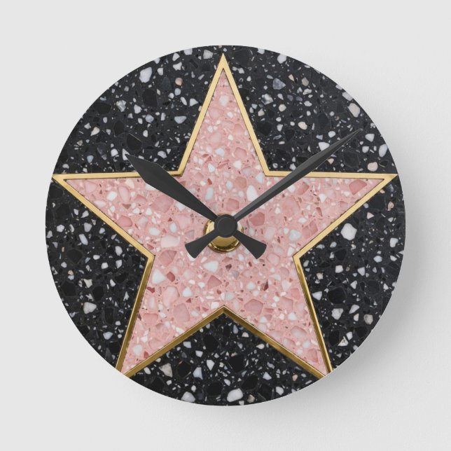 Relógio Redondo Hollywood Walk of Fame Square Coaster (Frente)