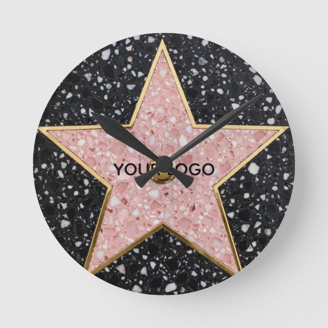Relógio Redondo Hollywood Walk of Fame Square Coaster (Frente)