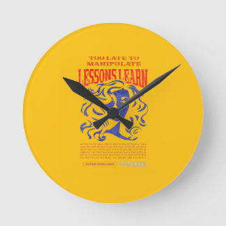 RELÓGIO REDONDO HOME DECOR MANIPULATE LESSONS LEARN WALL CLOCK
