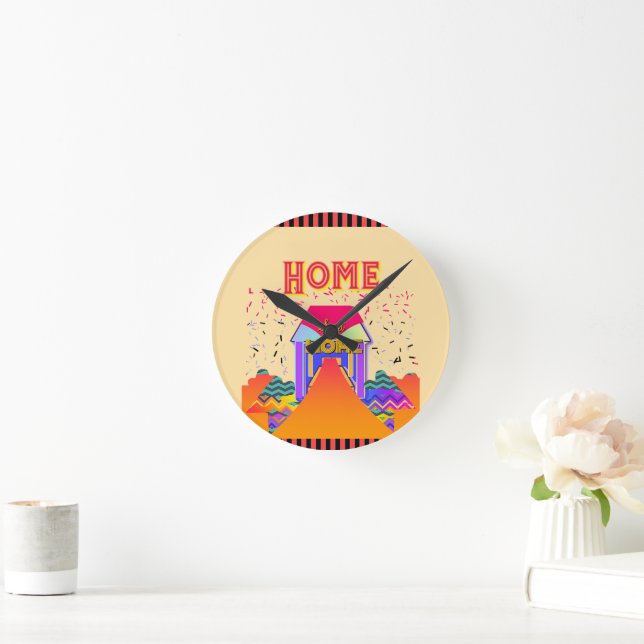 Relógio Redondo Home Sweet Home (Lar)