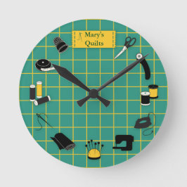 Relógio Redondo Hora de encerramento Personalizar o rótulo