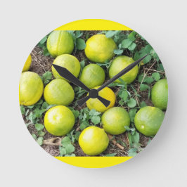 Relógio Redondo HORA DO limão