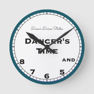 Relógio Redondo Horário de Dançarina 5, 6, 7 e 8 de novembro