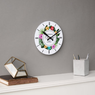 Relógio Redondo Horloge en Acrylique