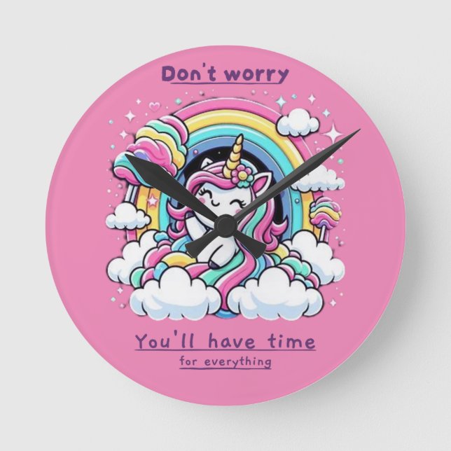 Relógio Redondo Horloge en Acrylique (Frente)