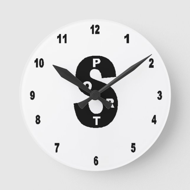 Relógio Redondo Horloge murale acrylique,Ronde Medium DESIGN SPORT (Frente)