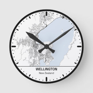 Relógio Redondo Horloge Ronde Wellington Clock City Line Art