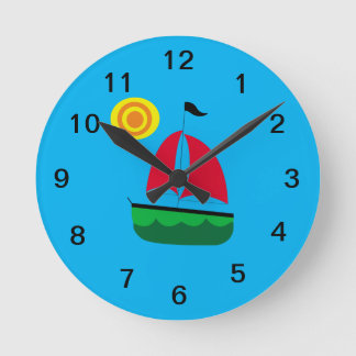 Relógio Redondo Horloge voilier