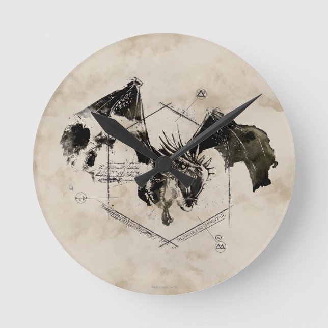 Relógio Redondo Horntail Dragon (Frente)