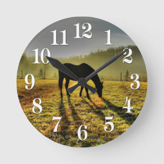 Relógio Redondo Horse-lovers Western Theme Horse Designer Gift