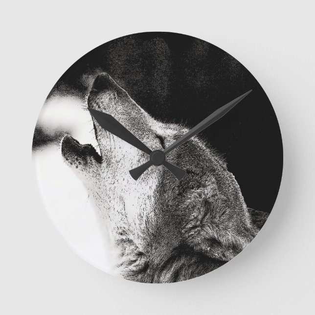 Relógio Redondo Howling Wolf (Frente)