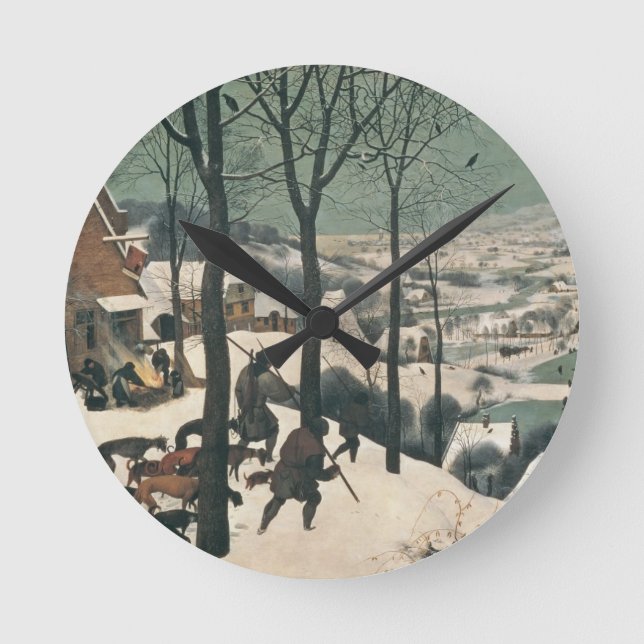 Relógio Redondo Hunters in the Snow - January, 1565 (Frente)