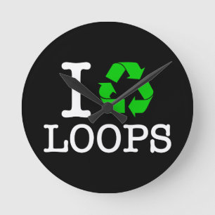 Relógio Redondo I Loops de Reciclar