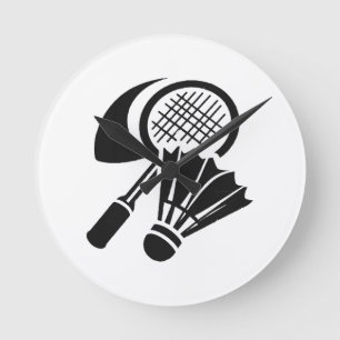 Relógio Redondo Ideias de presentes de badminton