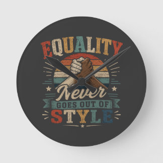 Relógio Redondo Igualdade Nunca Sai de Moda Orgulho Vintage Equ