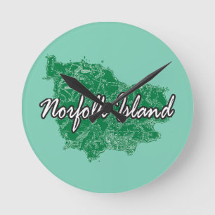 Relógio Redondo Ilha Norfolk