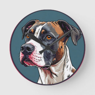 Relógio Redondo Ilustração Vetorial de Cachorro
