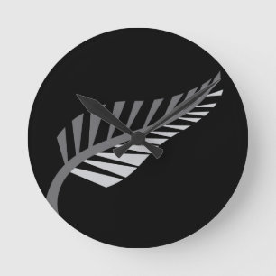 Relógio Redondo Imagem incrível da Nova Zelândia Silver Fern