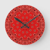 Impressão ocidental vermelho do lenço do Bandana