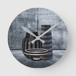 Relógio Redondo Impressões de caleidoscópio