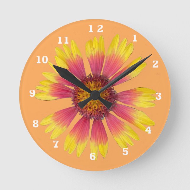 Relógio Redondo Indian Blanket Acrylic Wall Clock (Frente)