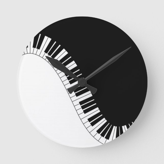 Relógio Redondo Instrumentos de teclado Aziza (Frente)