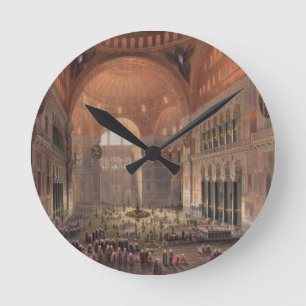 Relógio Redondo Interior of Haghia Sophia, Constantinople, pub. 18