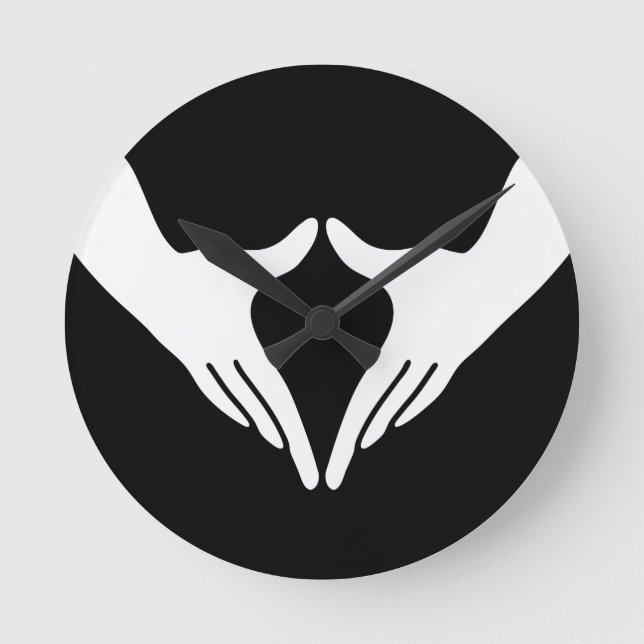 Relógio Redondo Ioga Yoni Mudra (Frente)