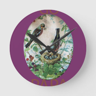 Relógio Redondo Ir para Papa Tempo simples necessidades básicas Pe