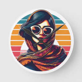 Relógio Redondo Iranian woman - Iran