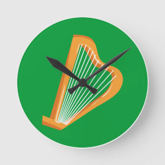 Relógio Redondo Irische Harfe Irish harp
