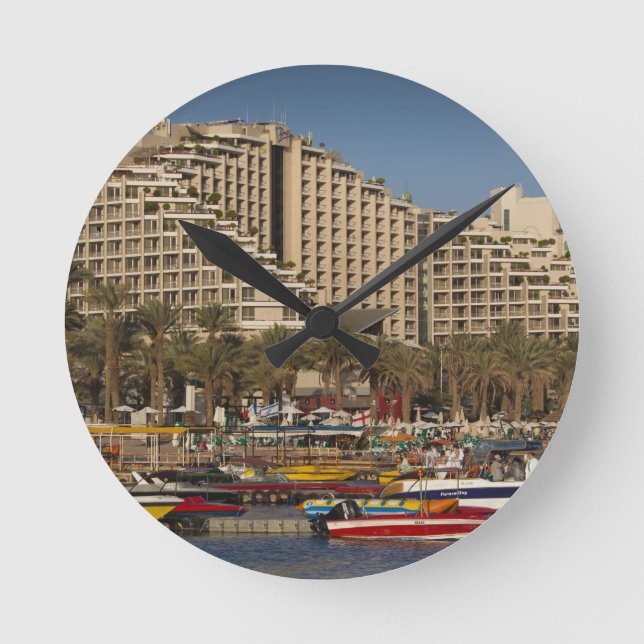 Relógio Redondo Israel, o Negev, Eilat, a praia do Mar Vermelho (Frente)