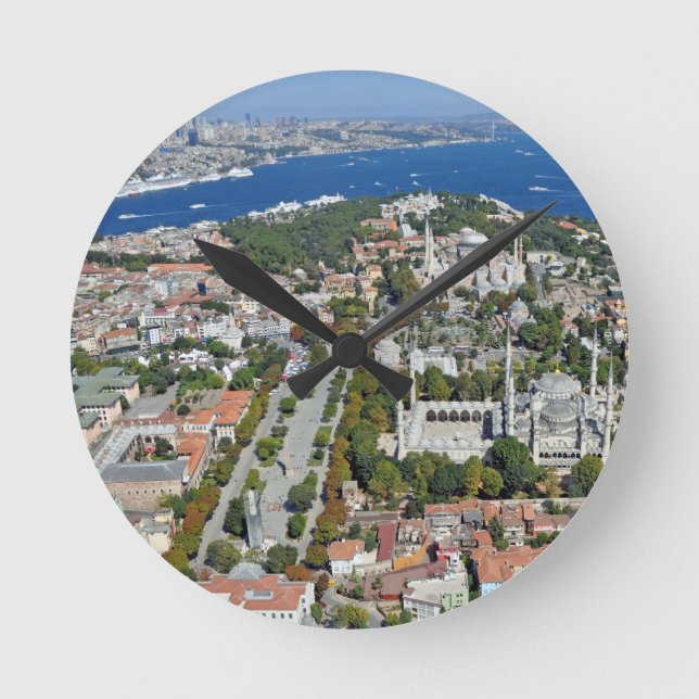 Relógio Redondo Istanbul - Sultanahmet (wall clock) (Frente)