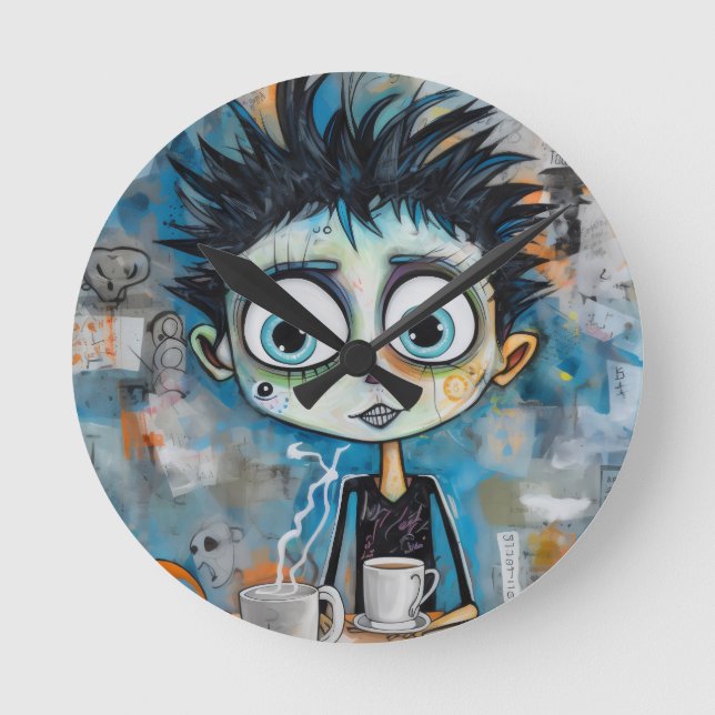 Relógio Redondo Ivanovix Inkwell (Frente)