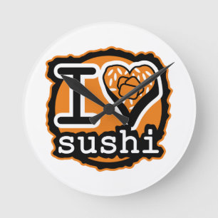 Relógio Redondo JAPONÊS CUISINE Sushi Edition