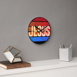 Relógio Redondo Jesus, a forma como a verdade e a vida estão no pô