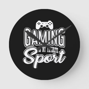 Relógio Redondo Jogador - Jogos É Meu Esporte Favorito