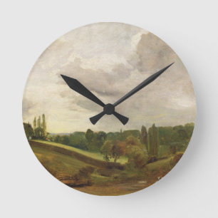 Relógio Redondo John Constable   View of East Bergholt, c.1813 (oi