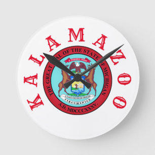 Relógio Redondo Kalamazoo, Michigan