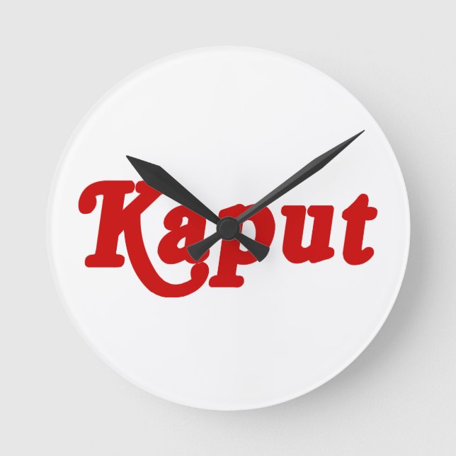 RELÓGIO REDONDO KAPUT ♦ NÃO TRABALHO ♦ (Frente)
