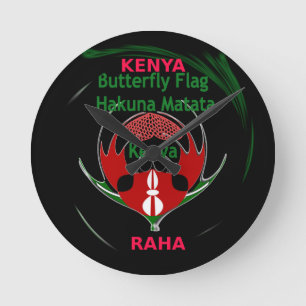 Relógio Redondo Kenya Raha Hakuna Matata.jpg