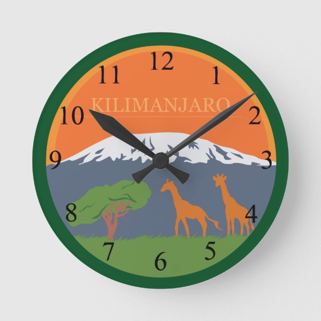 Relógio Redondo Kilimanjaro (Frente)