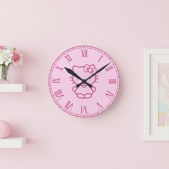Relógio Redondo Kitty (Criador carregado)