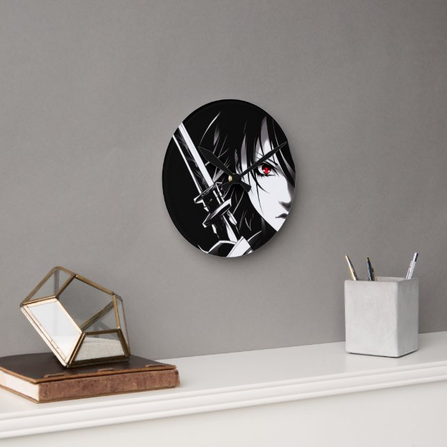 Relógio Redondo knight Of The Night (Escritório)