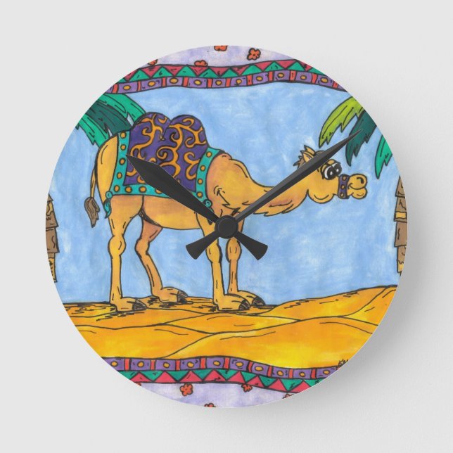 Relógio Redondo Kooky Camel (Frente)