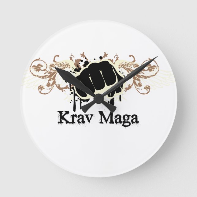 Relógio Redondo Krav Maga Punch (Frente)